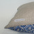 Diamont 20 x 20 Cotton Blue and White Block Print Pillow - Side