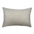 Gardino  Lumbar 14 x 20 Cotton Seafoam and White Block Print Pillow - Natural Linen Back 