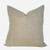 Gardino 20 x 20  Block Print Pillow - Pure Natural Linen - Back