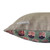 Bloom 20 x 20 Cotton Seafoam, Tan and White Block Print Pillow - Side