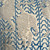 Zar Indigo 20 x 20  Indian Block Print Pillow - Pure Natural Linen Back - fabric detail