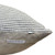 Piper Dutch Euro 26 x 36  Blue & Ivory Woven Cotton Stripe Pillow - Pure Natural Linen Back - Side