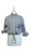 Jacquette - Anchor Your Power 101  - Vintage Navy and White Stripe button down with Anchor on Pocket