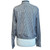Jacquette - Anchor Your Power 101  - Vintage Navy and White Stripe button down with Anchor on Pocket - back loose