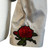 Jacquette - Anchors Away - 101  - Vintage Grey Oxford Cloth button down shirt with crossed Anchors on Pocket and rose on the cuff