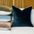 Velor 20 x 20  Pillow - Teal Tourmaline Cotton Velvet Pillow - Group Shot