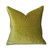 Velor 20 x 20  Pillow - Vert de Comice Cotton Velvet Pillow - Front
