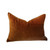 Velor Lumbar 14 x 20  Pillow - Golden Topaz Velvet - Front