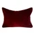Velor Lumbar 14 x 20  Pillow - Burgundy Velvet - Front