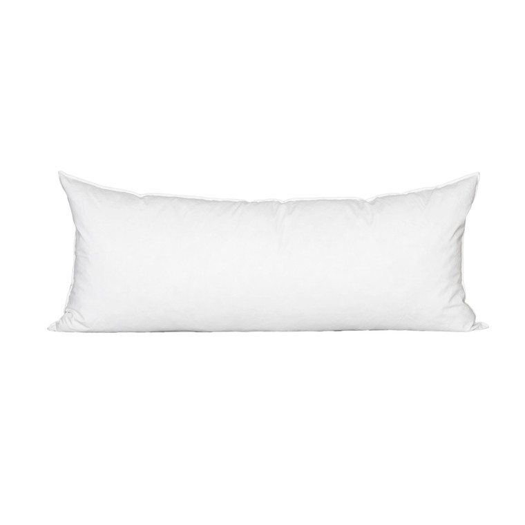 15 x 30 Lumbar Feather Down Pillow Insert - Made in USA