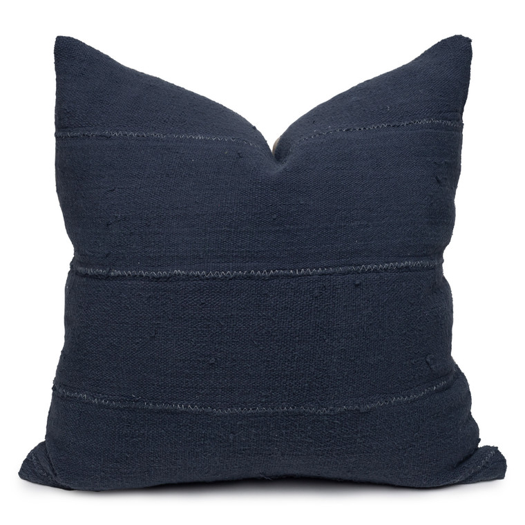 Joe Mud Cloth Pillow in Navy-22-Front