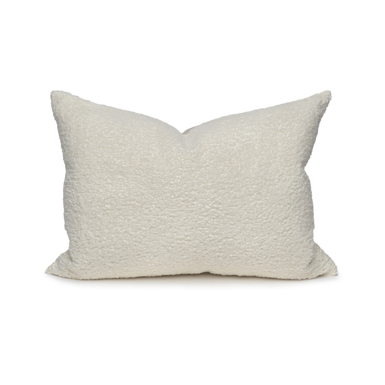 Cloud Vegan Faux Sherpa Fur Washable Lumbar Pillow - Front