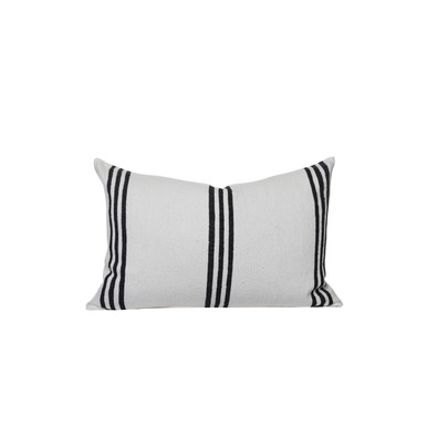 Three Stripe Pillow 20 Navy - House of Cindy