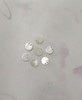 Beautiful mother of pearl buttons, Ideal for use as a decorative finish
Make into little ducks etc, Size 10 (6 mm), Priced per button