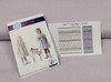 Lilac chambray shown here with a suggestion of Lee Smocking pattern and English Smocking plate Lilac chambray shown here with a suggestion of Lee Smocking pattern and English Smocking plate