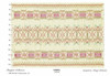 A geometric smocking plate from the designer collection by Cheryl Lohmann, A really pretty smocking design with ribbon interwoven, This design is for an experience smocker