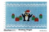 Christmas Penguin smocking plate by Ellen McCarn, New for 2022, Some experience needed