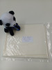 End of roll piece of Swiss plumitis in cream on cream (buttermilk), 100% cotton, 80 cm x 138 cm, Wash at 30 degrees