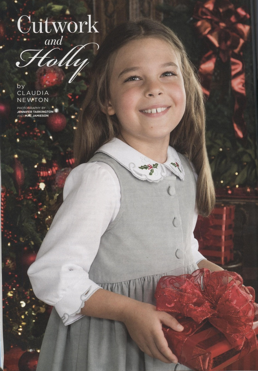 Cutwork collar from Classic sewing magazine Holiday 2018