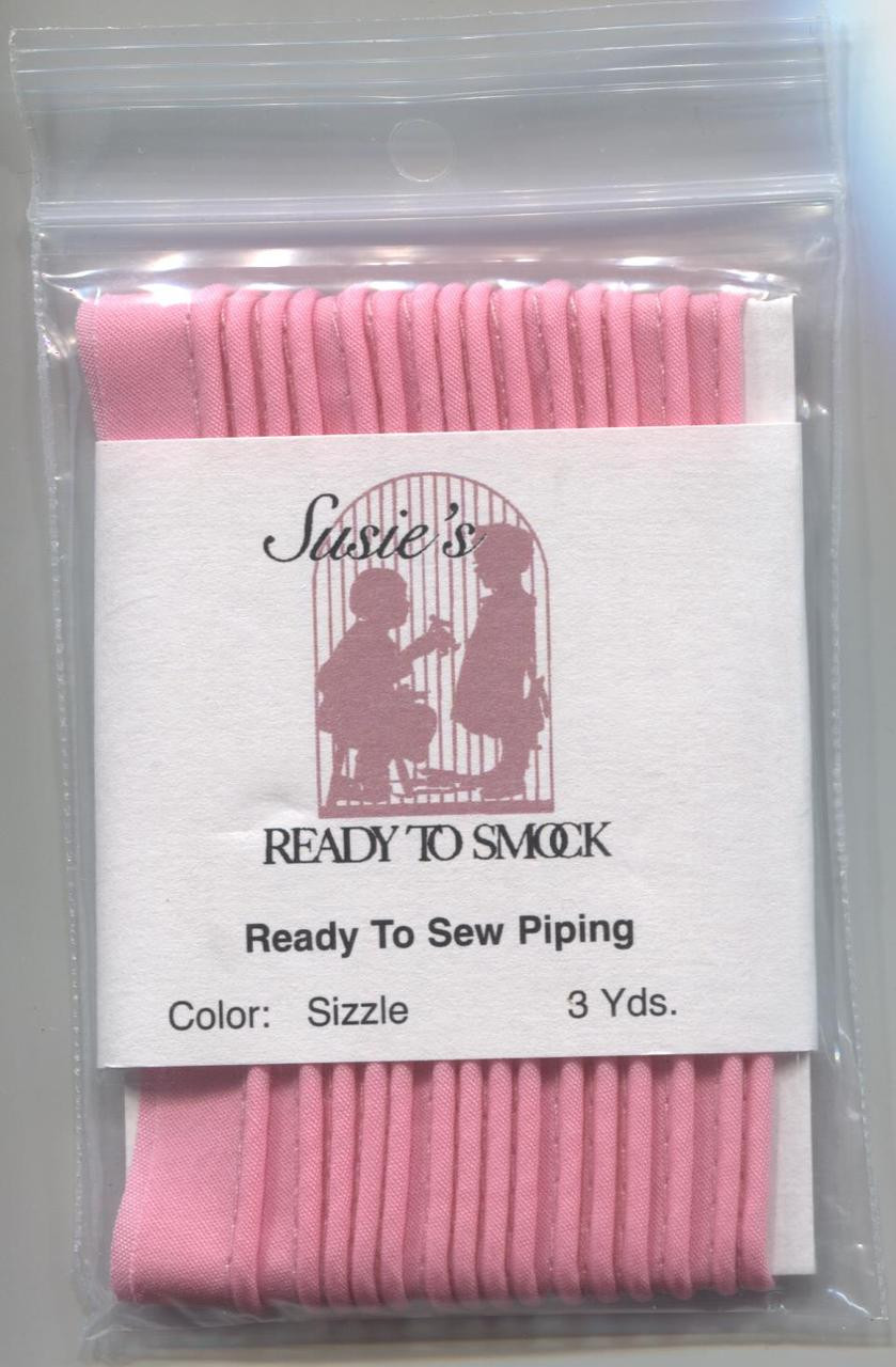 Susie's Ready to Sew piping in Sizzle - colour match Anchor 55