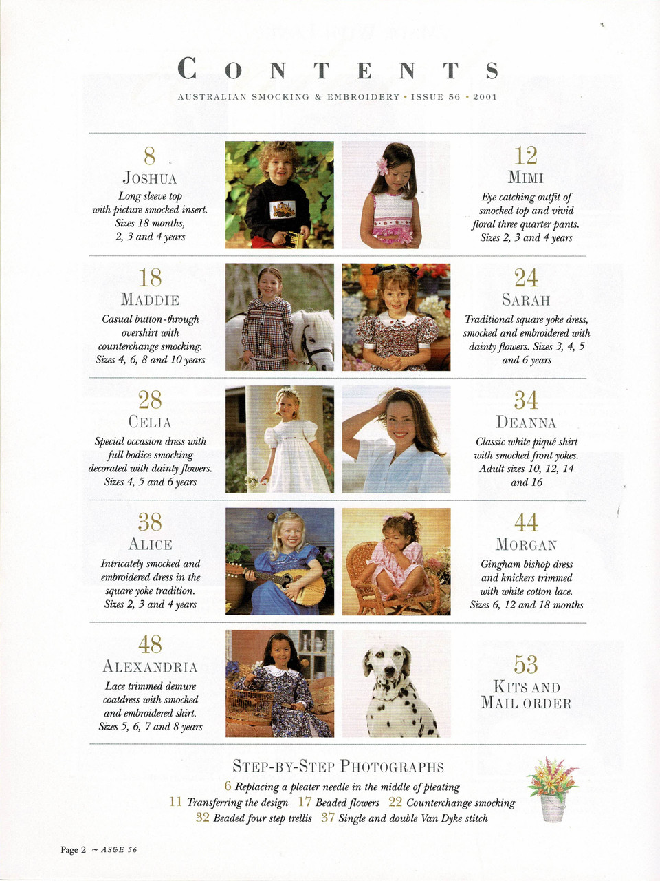 Index to show contents