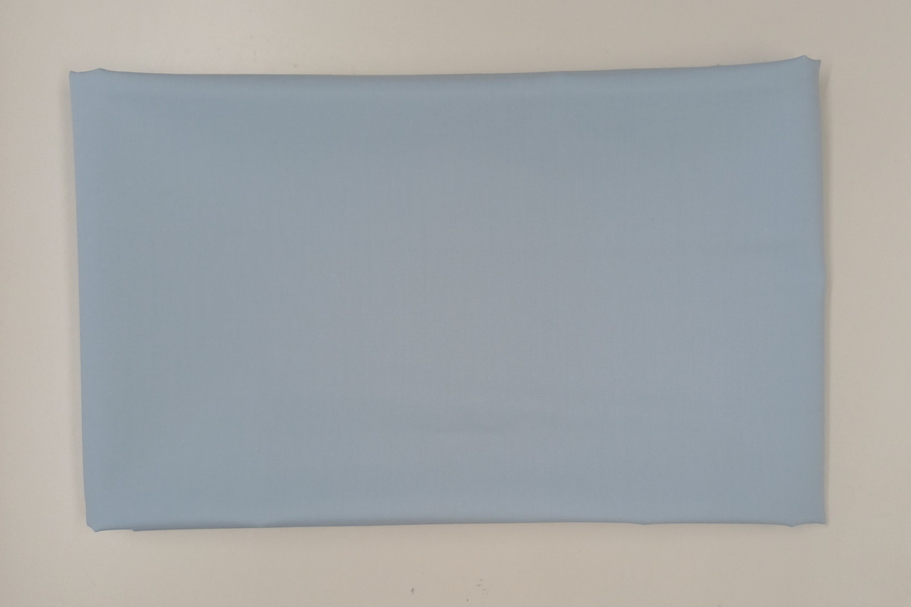 End of roll of blue imperial broadcloth, 35% cotton 65% polyester, 70 cm x 150 cm, Wash at 30 degrees