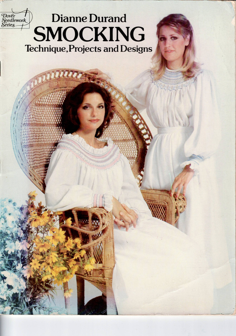 Smocking by Dianne Durand, A used but useable issue of Smocking by Dianne Durand, This issues includes, Smocking stitches, Working Smocking designs from charts, 
Smocking designs, Contents are the same as the green cover one