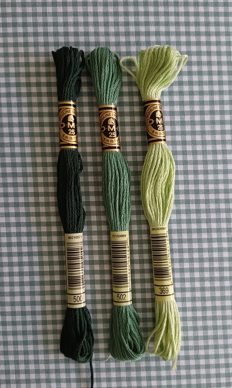 Thread suggestions for the duck egg gingham