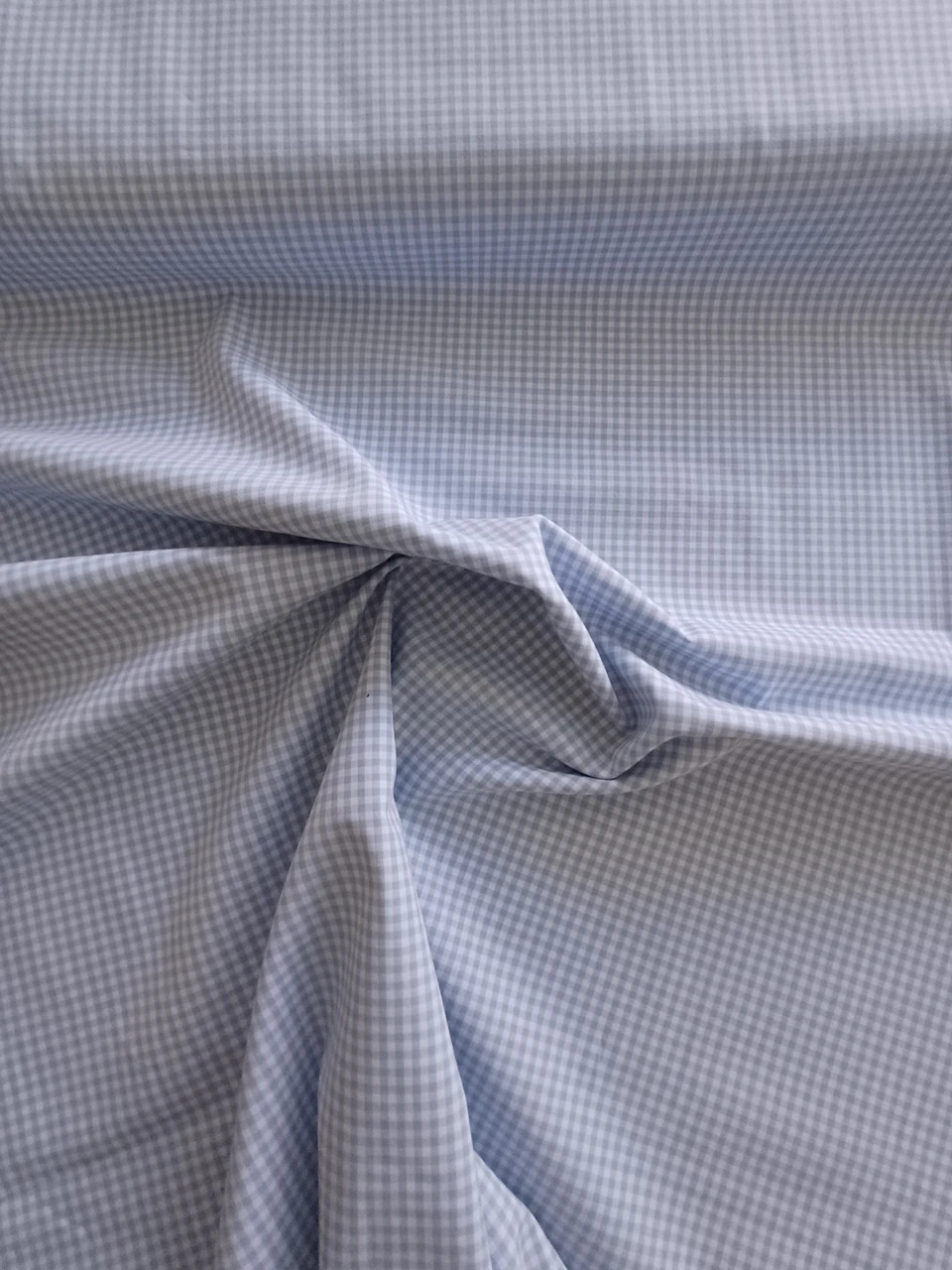 Pale blue gingham