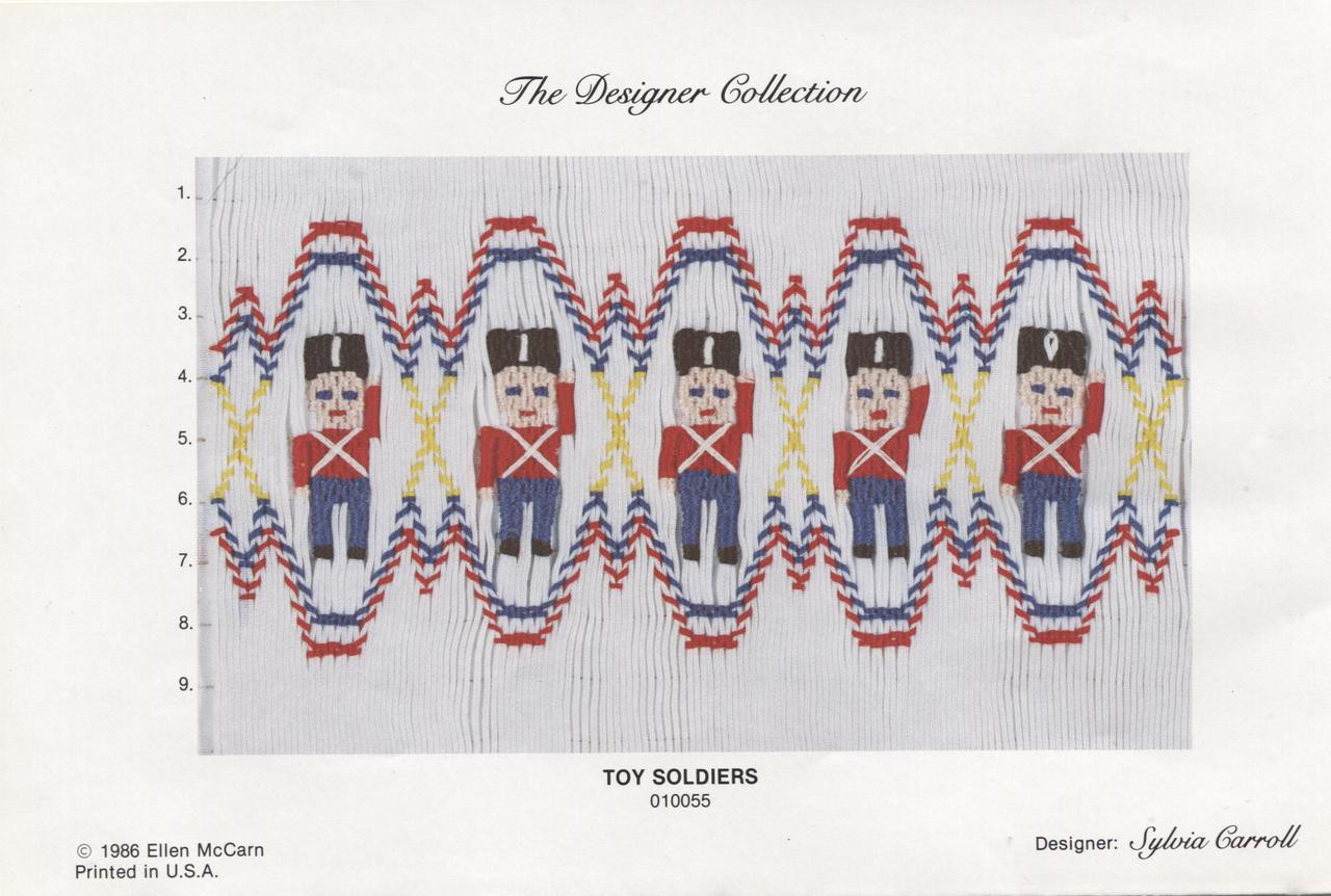 Toy Soldiers Smocking Plate by Ellen McCarn