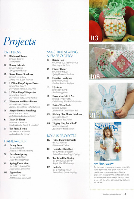 Projects in this Spring 2023 issue