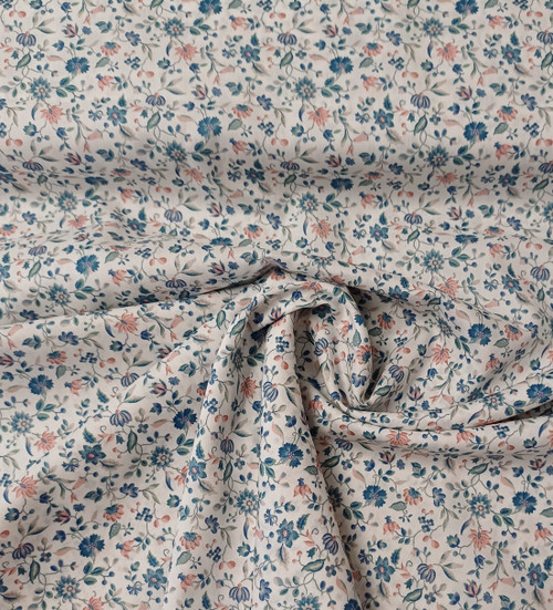 A beautiful quality Liberty Tana Lawn, Lovely soft colours for spring and summer, 100% cotton tana lawn, 138 cm wide, Ideal for dresses, shirts blouses and more, Priced per metre, Wash at 30 degrees