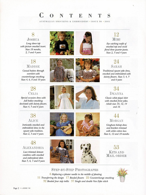 Index to show contents