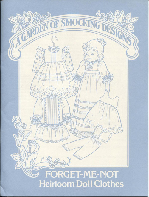 Forget Me Not Heirloom Dolls clothes pattern by Garden of Smocking Designs
