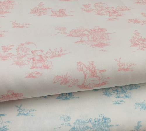 Two really pretty teddy bear fabrics, 100% cotton, 150 cm wide, Wash at 30 degrees, Priced per metre, Ideal for pyjamas, shirts, dresses, rompers and more  Two really pretty teddy bear fabrics, 100% cotton, 150 cm wide, Wash at 30 degrees, Priced per metre, Ideal for pyjamas, shirts, dresses, rompers and more