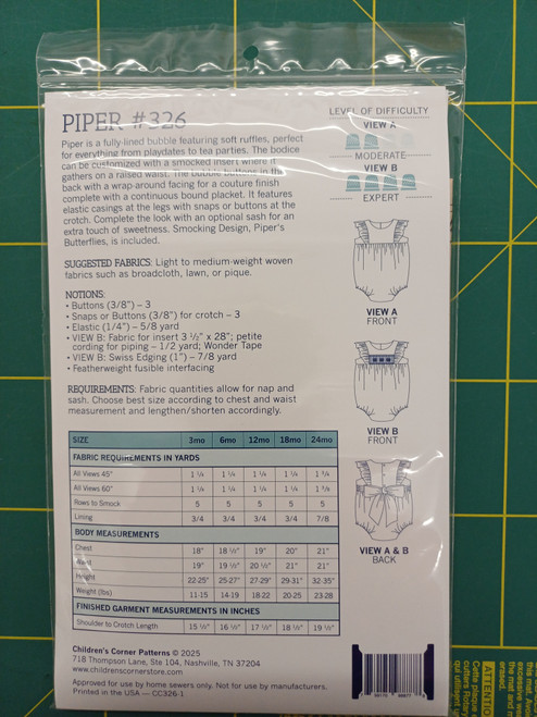 Notions for the pattern Piper