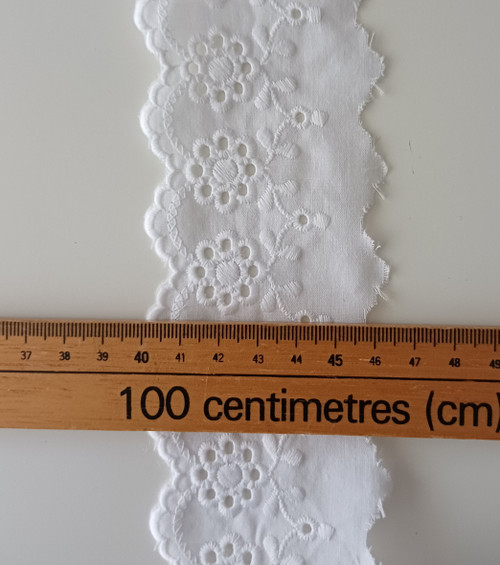 Width shown with a ruler