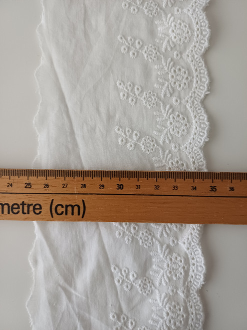 Width shown with a ruler