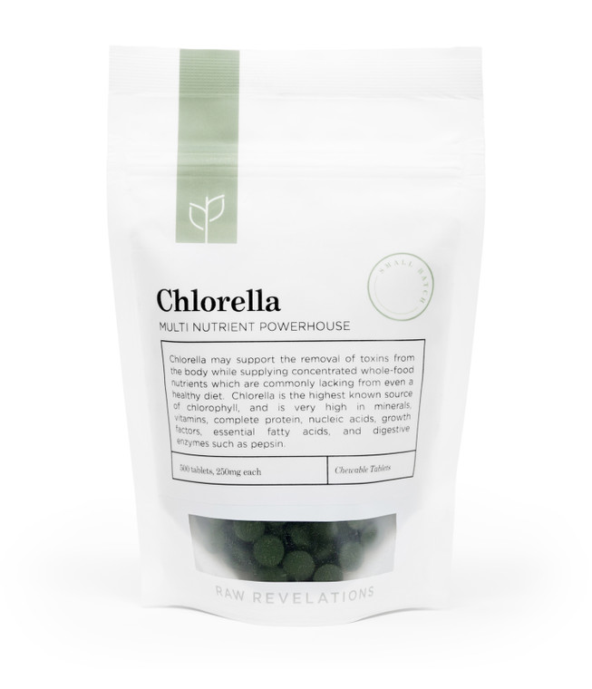 Raw Revelations Organic Broken Cell Wall Chlorella tablets