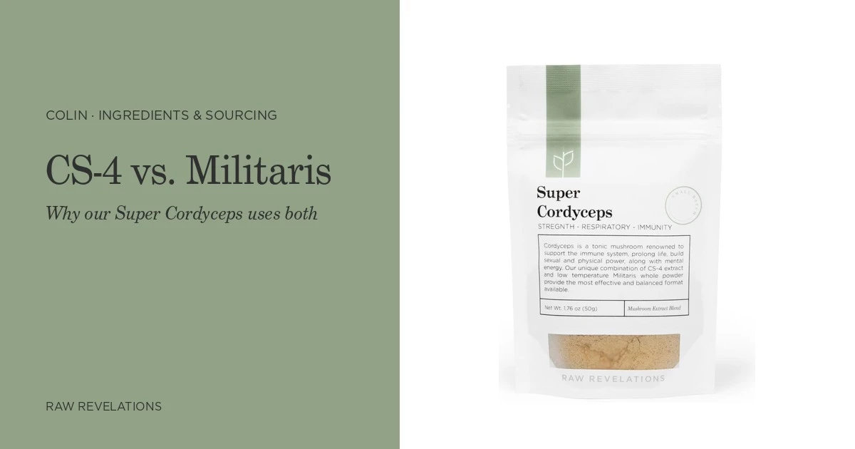 CS-4 vs. Militaris: Why Our Super Cordyceps Uses Both
