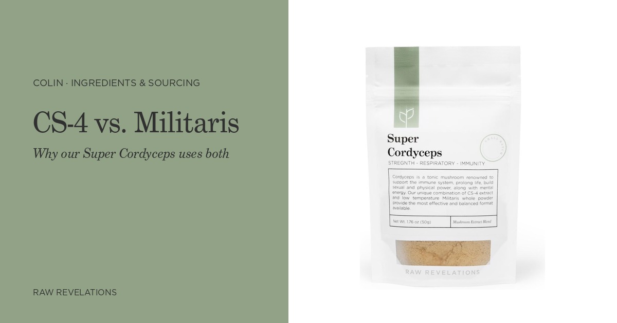 CS-4 vs. Militaris: Why Our Super Cordyceps Uses Both