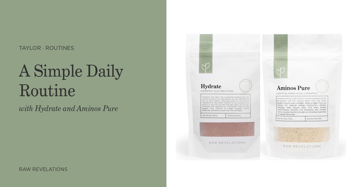 How to Build a Simple Daily Routine with Hydrate and Aminos Pure
