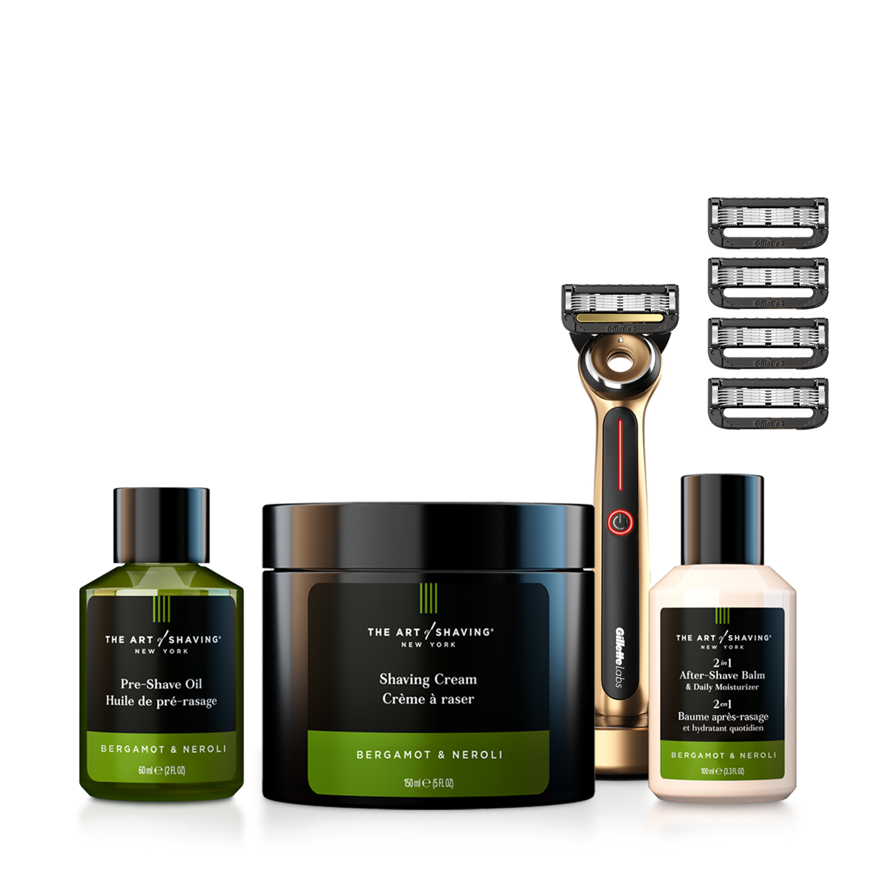 4 Elements Golden Heated Razor Kit – Bergamot & Neroli