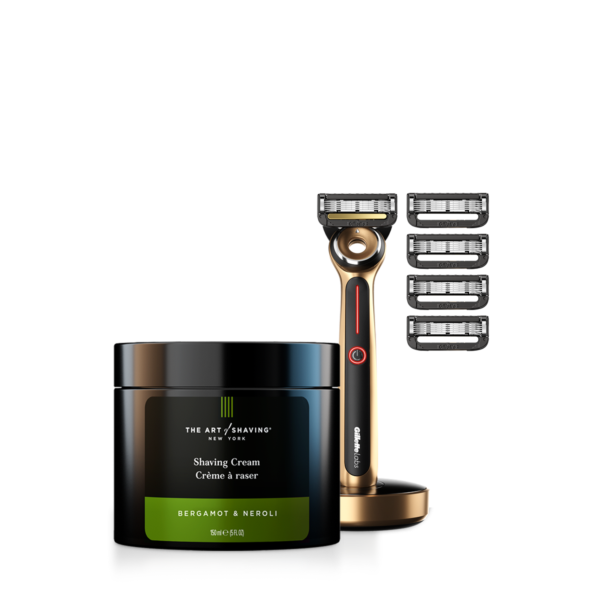 Golden Heated Razor Starter Kit – Bergamot & Neroli