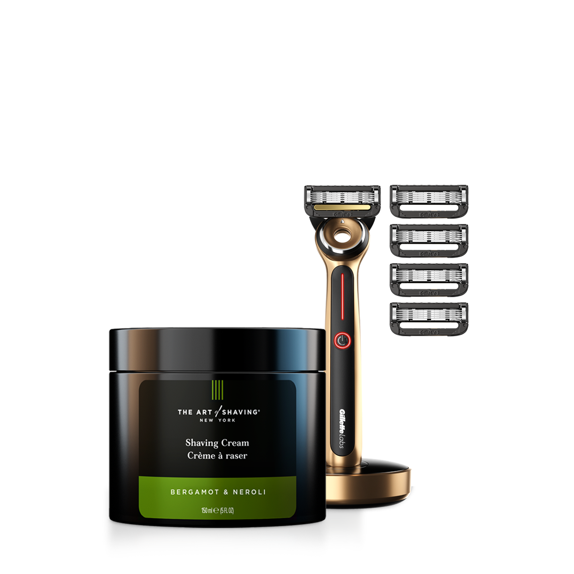 Golden Heated Razor Starter Kit – Bergamot & Neroli - Image 1