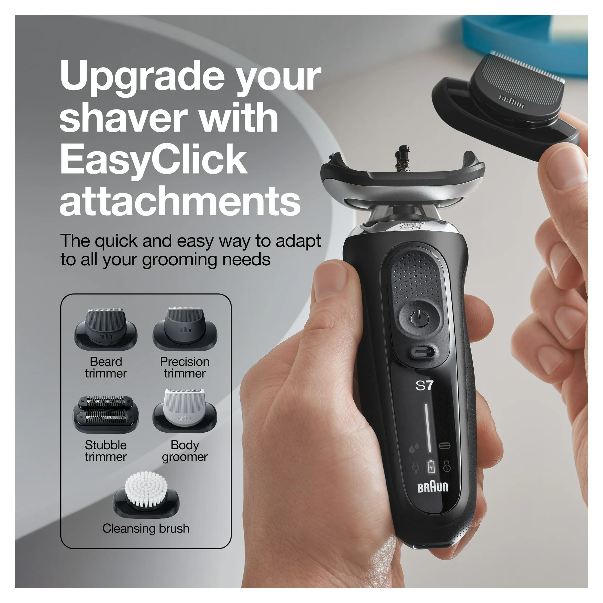 Braun Series 7 7085cc Flex Electric Shaver with SmartCare Center - Image 8