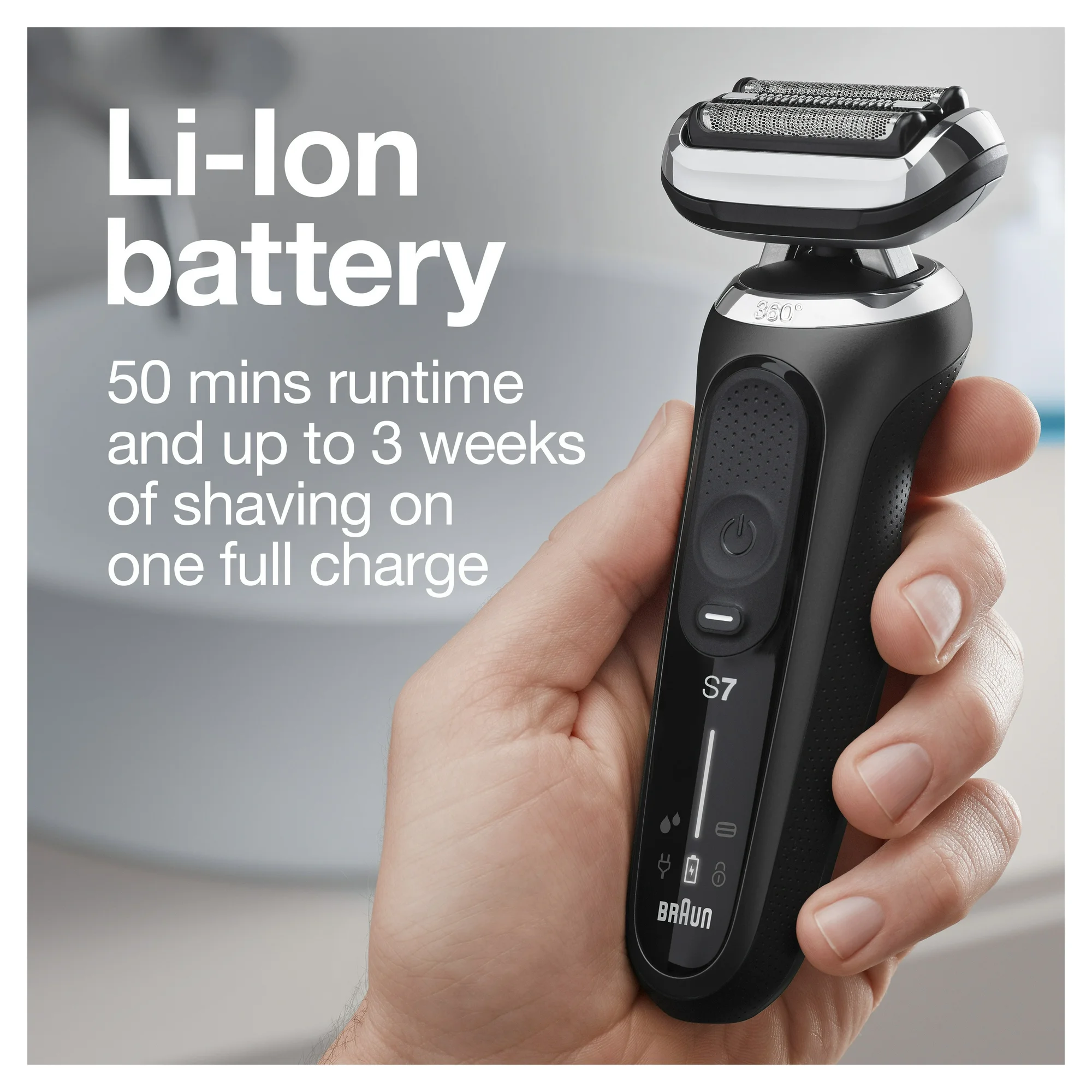 Braun Series 7 7085cc Flex Electric Shaver with SmartCare Center - Image 6