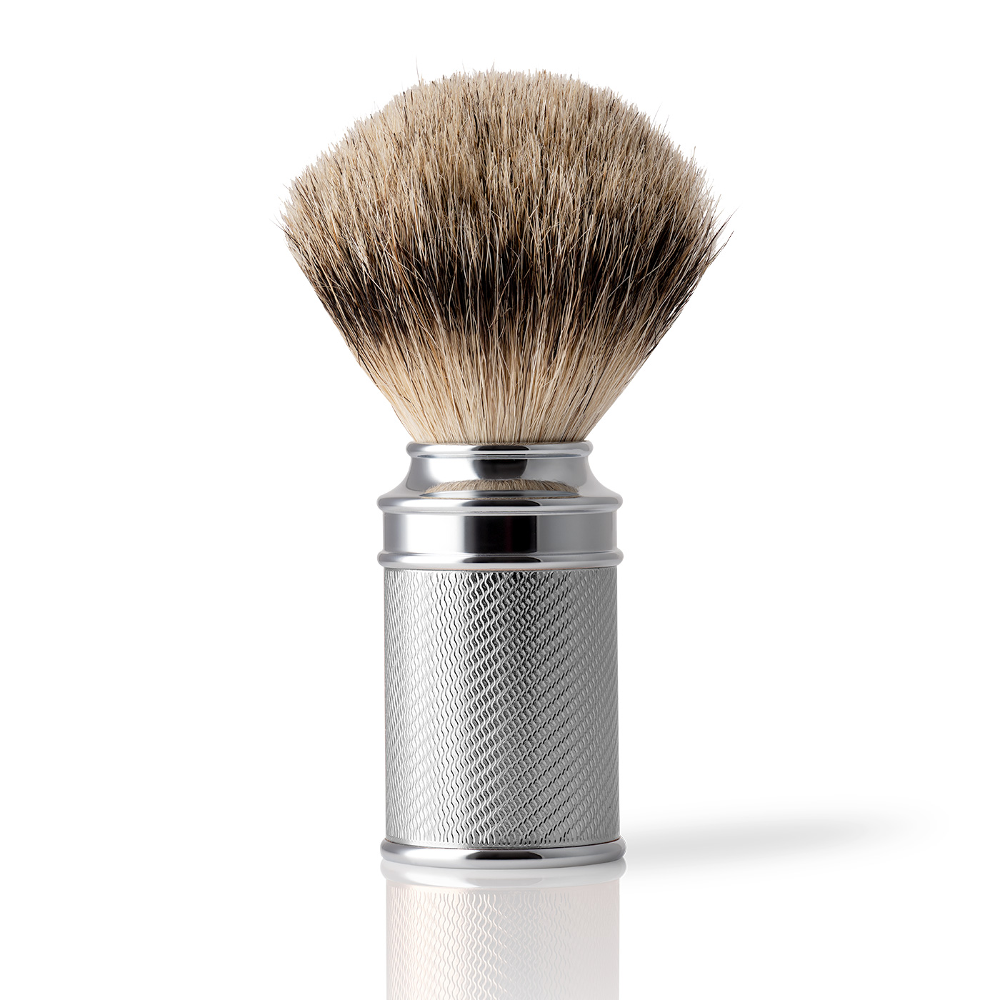 Embossed Silvertip Synthetic Shaving Brush - Image 1