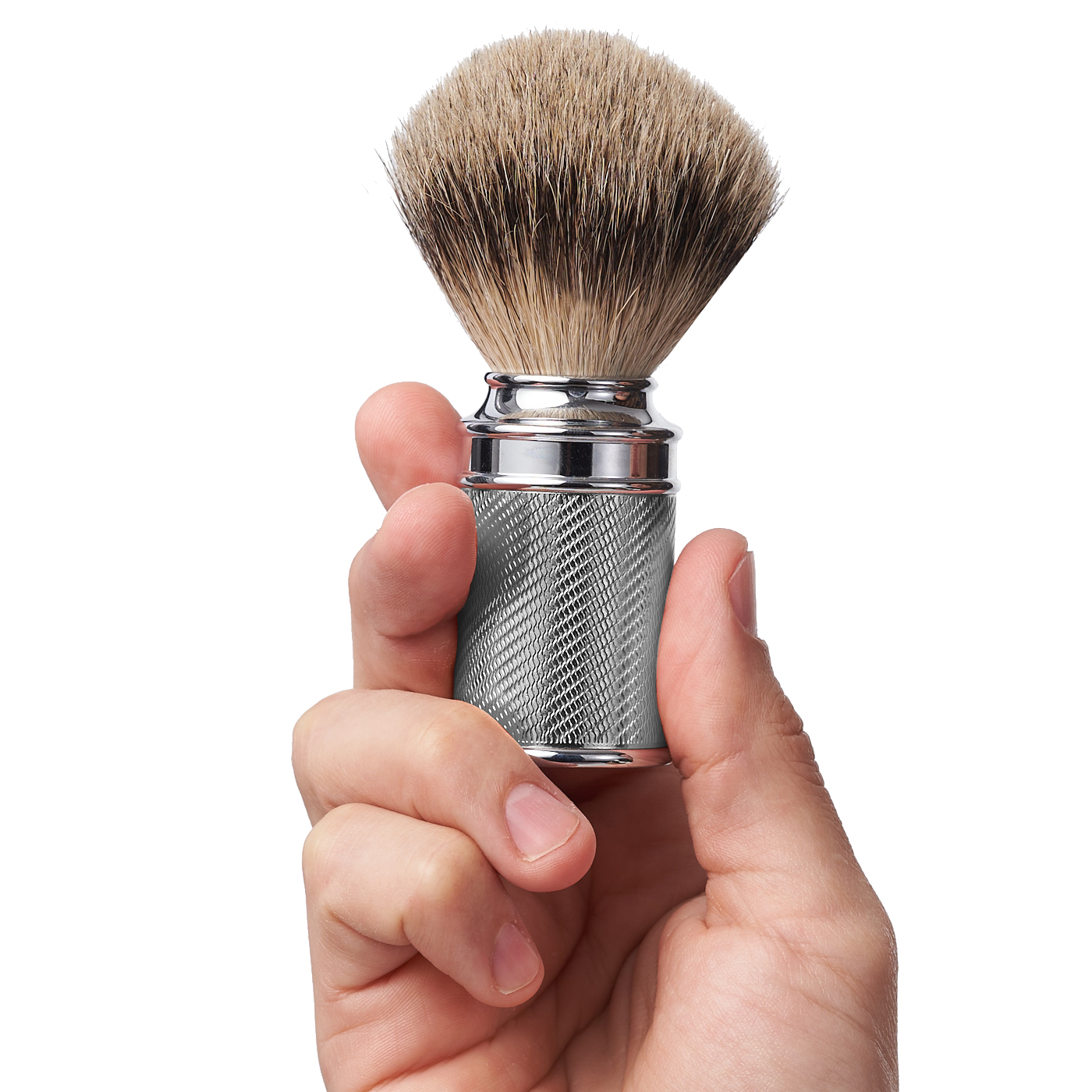 Embossed Silvertip Synthetic Shaving Brush - Image 3