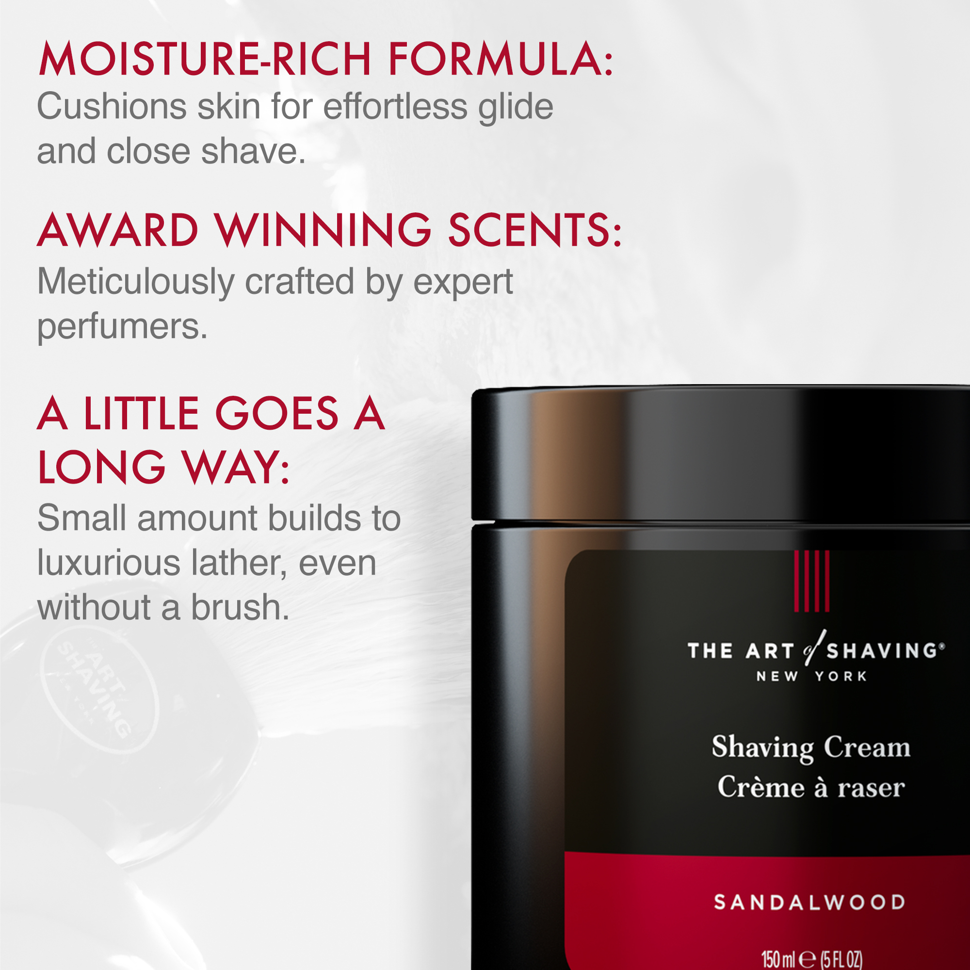 Sandalwood Shaving Cream 5 OZ - Image 2